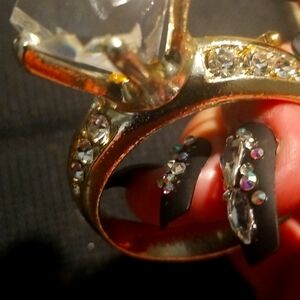 Pendant wedding ring 2 inches long